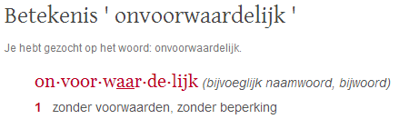 onvoorwaardelijk